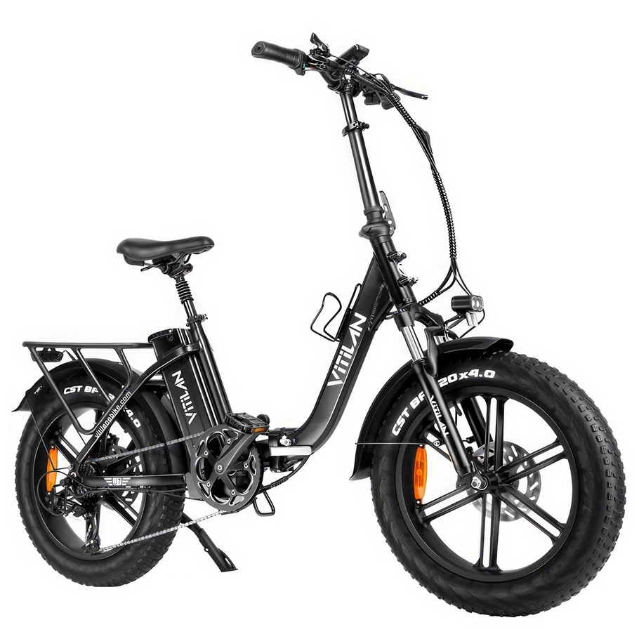 Vitilan U7 vikbar elektrisk cykel - 750W effekt | 20Ah batteri | 28mph hastighet | 65mi räckvidd