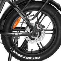 Vitilan U7 vikbar elektrisk cykel - 750W effekt | 20Ah batteri | 28mph hastighet | 65mi räckvidd