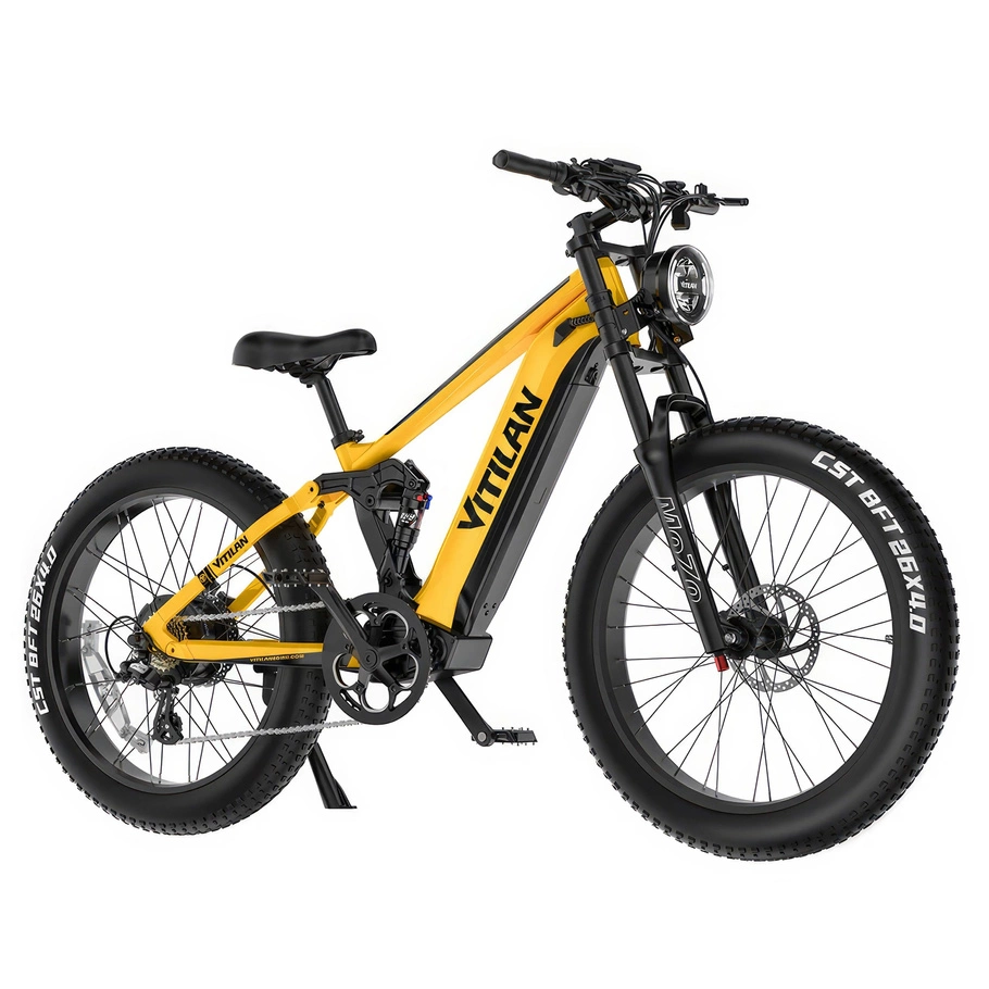 Vitilan T7 Elektrisk mountainbike - 1200W effekt | 20Ah batteri | 28mph hastighet | 80mi räckvidd