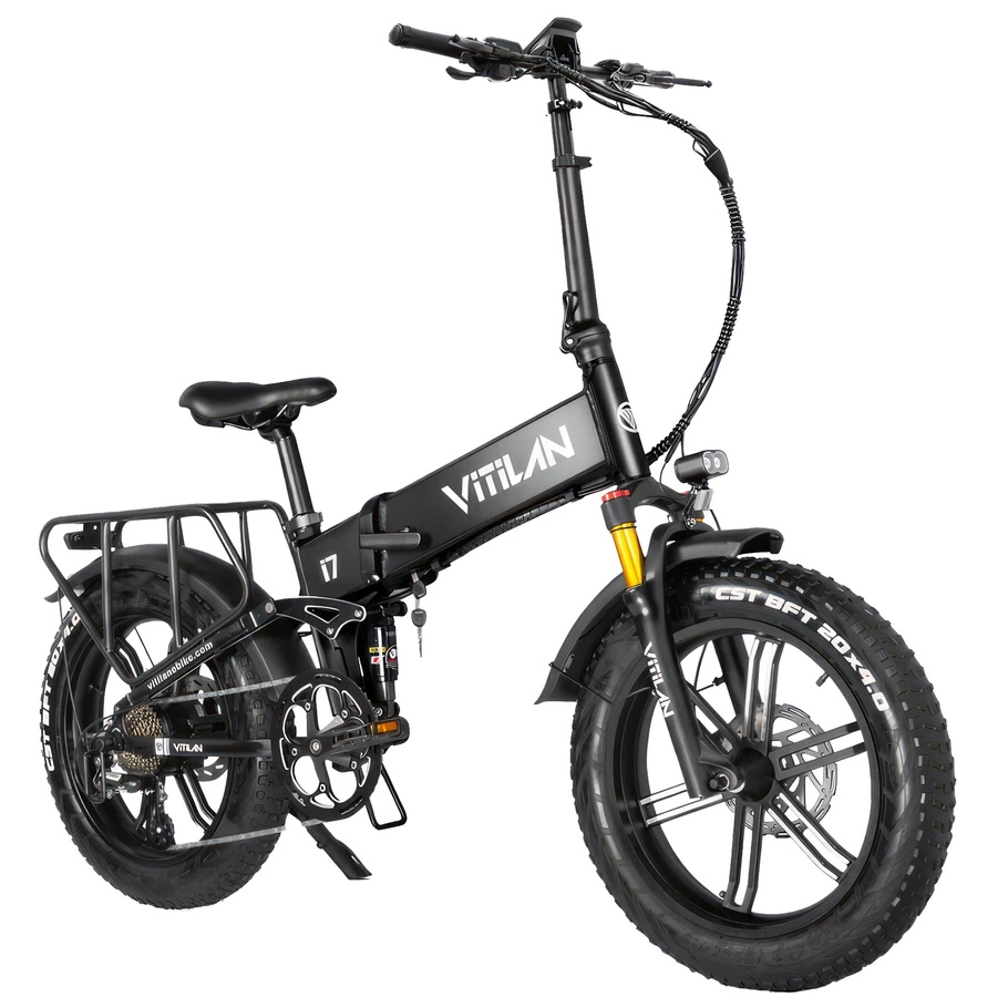 I7 Pro 3.0 vikbar elektrisk cykel - 1200W effekt | 20Ah batteri | 28mph hastighet | 65mi räckvidd