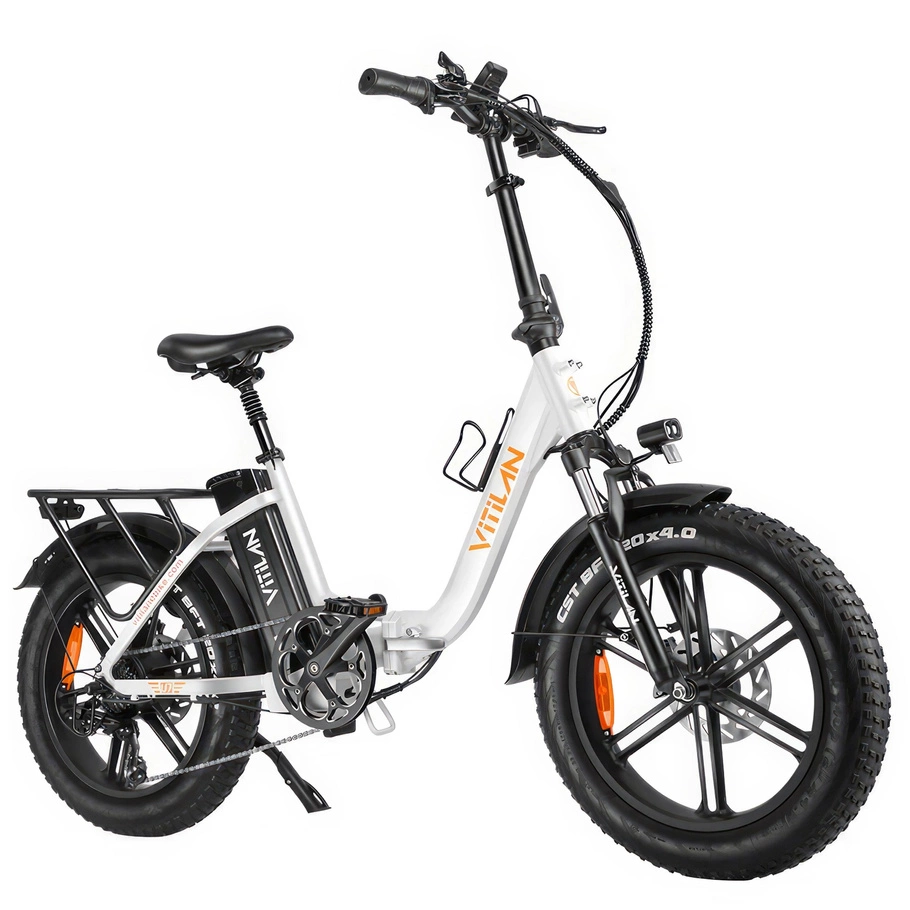 Vitilan U7 vikbar elektrisk cykel - 750W effekt | 20Ah batteri | 28mph hastighet | 65mi räckvidd