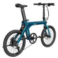 Fiido X Classic hopfällbar elcykel - 350W effekt | 11,6Ah batteri | 15,5 mph hastighet | 81mi räckvidd | platt styre