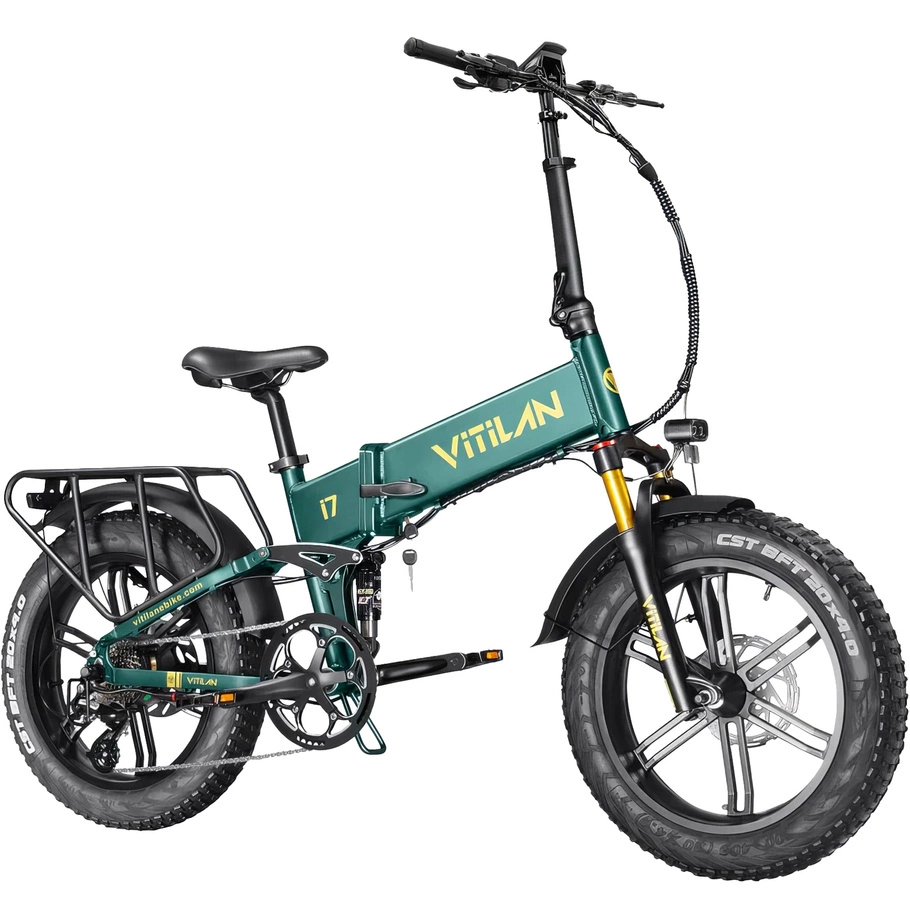 I7 Pro 3.0 vikbar elektrisk cykel - 1200W effekt | 20Ah batteri | 28mph hastighet | 65mi räckvidd
