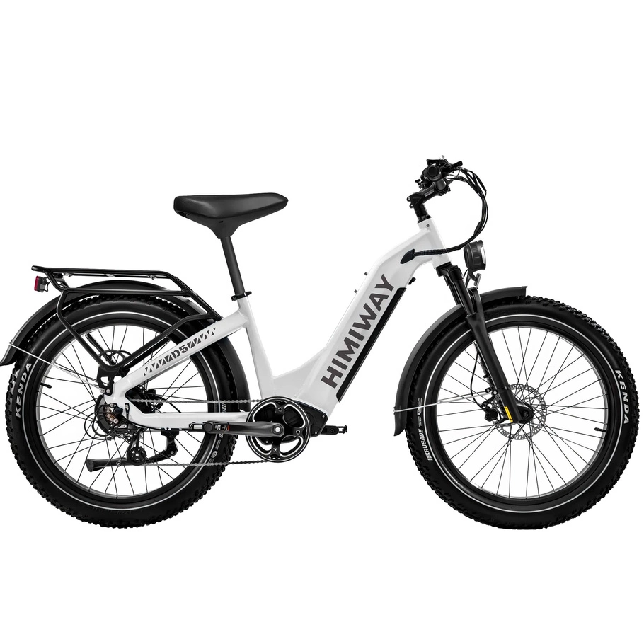 Himiway D5 Zebra Step-Thru Electric Bike - 250W Power | 20Ah Battery | 15.5mph Speed | 80mi Range