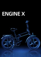 ENGWE Engine X hopfällbar elcykel - 250 W effekt | 13 Ah batteri | 15,5 km/h hastighet | 75 km räckvidd