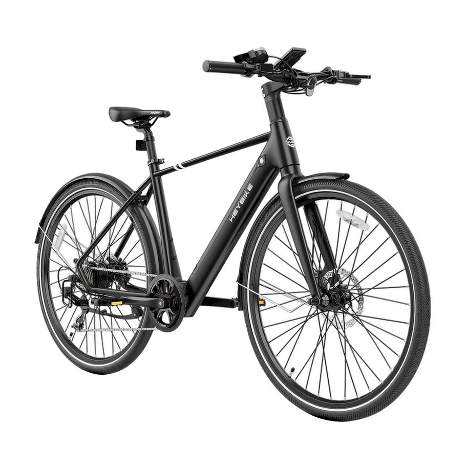 Heybike EC1 Electric Bike | Urban pendlingslösning | 250W (350W Peak) Power | 15.5mph Speed | 10Ah Battery | 62mi Range | High Frame Design | Modern City Transport