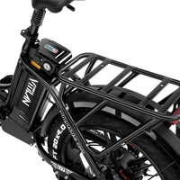 Vitilan U7 vikbar elektrisk cykel - 750W effekt | 20Ah batteri | 28mph hastighet | 65mi räckvidd