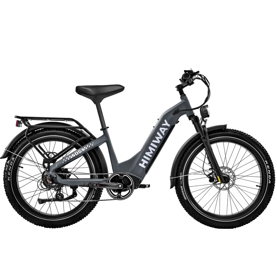 Himiway D5 Zebra Step-Thru Electric Bike - 250W Power | 20Ah Battery | 15.5mph Speed | 80mi Range