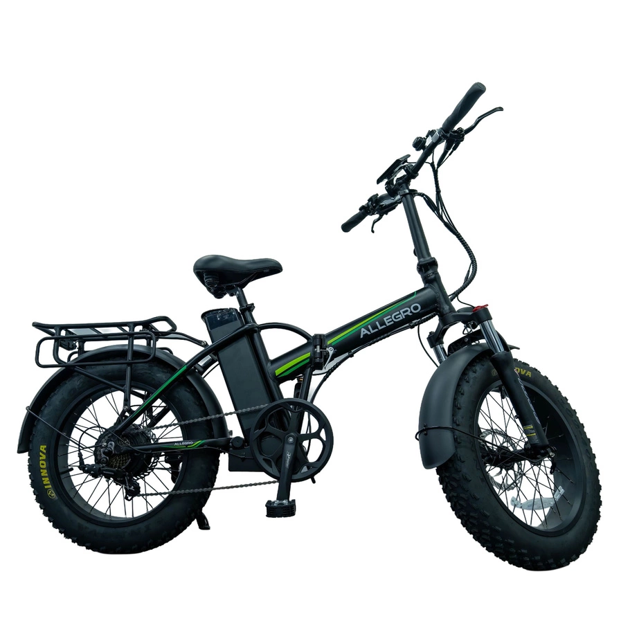 Allegro City Fold hopfällbar elektrisk cykel - 750W effekt | 35Ah batteri | 30mph hastighet | 87mi räckvidd
