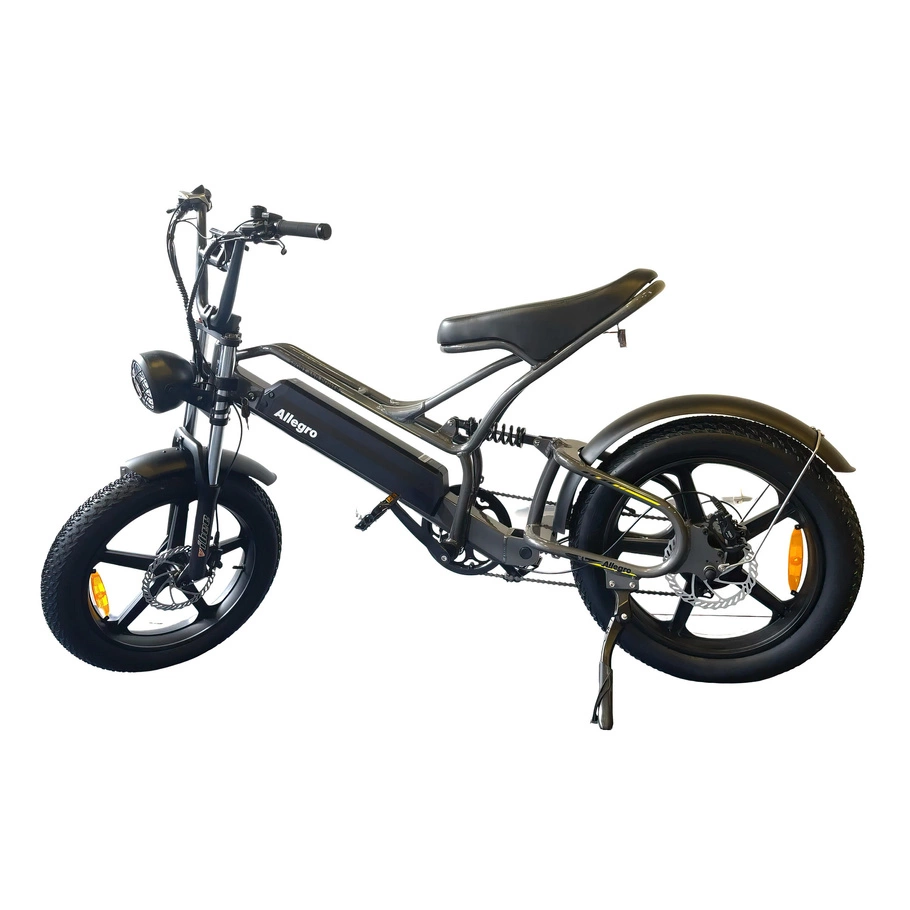 Allegro City Chopper Hydraulisk broms 30 mph Ebike med full fjädring
