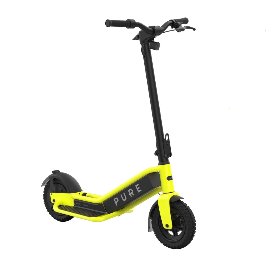 Pure Escape+ Electric Elektrisk skoter - 900W effekt | 12Ah batteri | 15,5 km/h hastighet | 31mi räckvidd