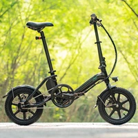 Fiido D3 Pro Mini vikbar elektrisk cykel - 250W effekt | 7.8Ah batteri | 15.5mph hastighet | 37mi räckvidd