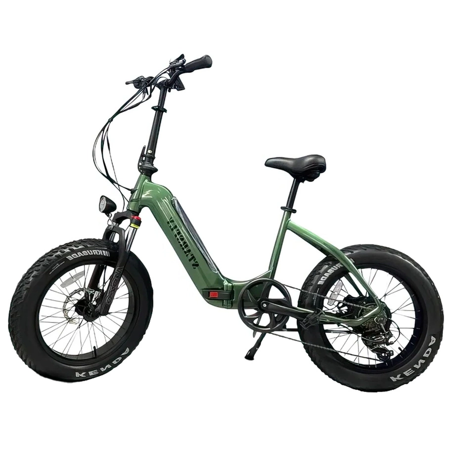 Starsfly Step-Through Electric Bike | 500W (750W Peak) effekt | 21mph hastighet | 13Ah batteri | 37mi räckvidd | vikbart fettdäck