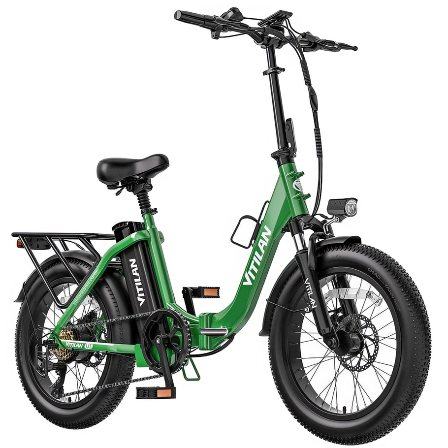 Vitilan U3 hopfällbar elektrisk cykel - 750W effekt | 13Ah batteri | 28mph hastighet | 45mi räckvidd