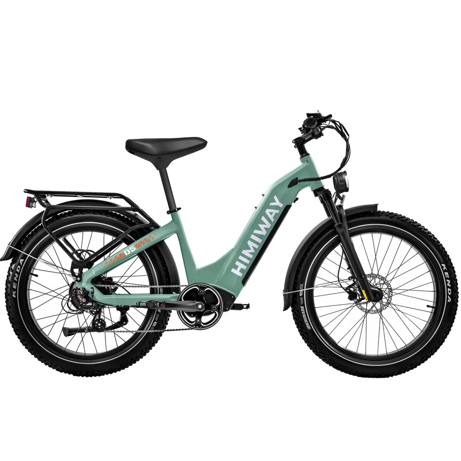 Himiway D5 Zebra Step-Thru Electric Bike - 250W Power | 20Ah Battery | 15.5mph Speed | 80mi Range