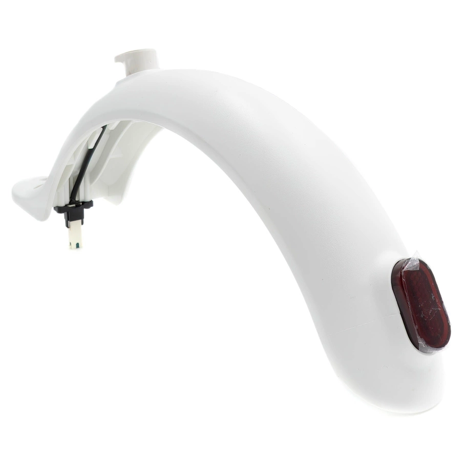 Bakskärm vit + krok + bakljus för Xiaomi M365/M365 Pro