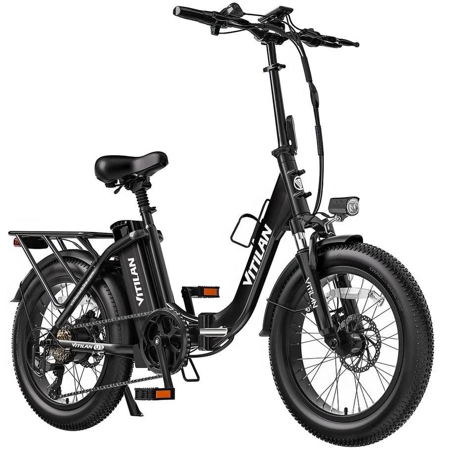 Vitilan U3 hopfällbar elektrisk cykel - 750W effekt | 13Ah batteri | 28mph hastighet | 45mi räckvidd