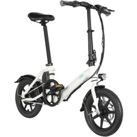 Fiido D3 Pro Mini vikbar elektrisk cykel - 250W effekt | 7.8Ah batteri | 15.5mph hastighet | 37mi räckvidd