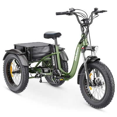 Hidoes ET1 Elektrisk trehjuling - 750W effekt | 20Ah batteri | 25mph hastighet | 59mi räckvidd