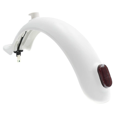 Bakskärm vit + krok + bakljus för Xiaomi M365/M365 Pro